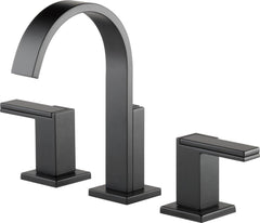 BRIZO Brizo 65380LF-BLLHP Siderna Two Handle Widespread Bathroom Sink Faucet in Matte Black (Handles Sold Separately)