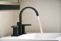 BRIZO Brizo 65380LF-BLLHP Siderna Two Handle Widespread Bathroom Sink Faucet in Matte Black (Handles Sold Separately)
