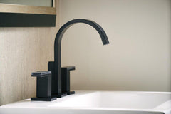BRIZO Brizo 65380LF-BLLHP Siderna Two Handle Widespread Bathroom Sink Faucet in Matte Black (Handles Sold Separately)