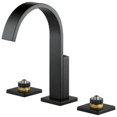 BRIZO Brizo 65380LF-BLLHP Siderna Two Handle Widespread Bathroom Sink Faucet in Matte Black (Handles Sold Separately)