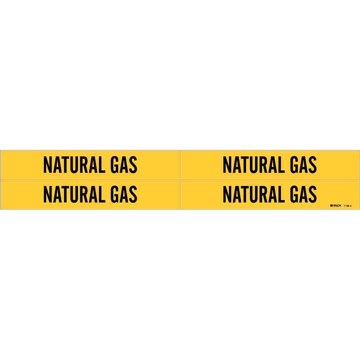 BRADY BRADY 79236 Natural Gas Pipe Marker