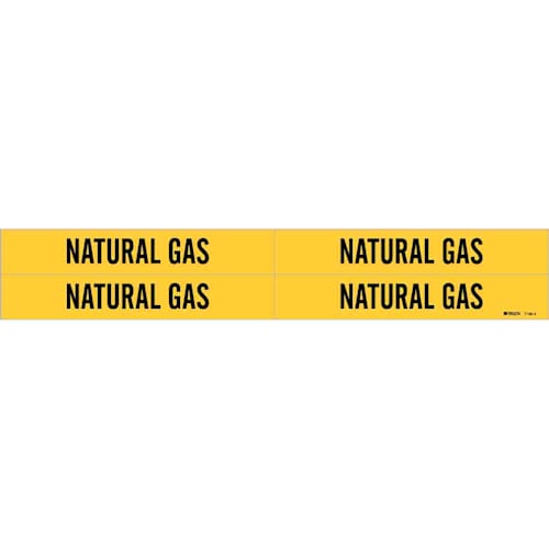 BRADY BRADY 79236 Natural Gas Pipe Marker