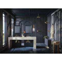 BRIZO Brizo 65332LF-GLLHP Litze Luxe Gold 1.5 GPM 3 Hole Widespread Deck Mount Less Handles Bathroom Faucet