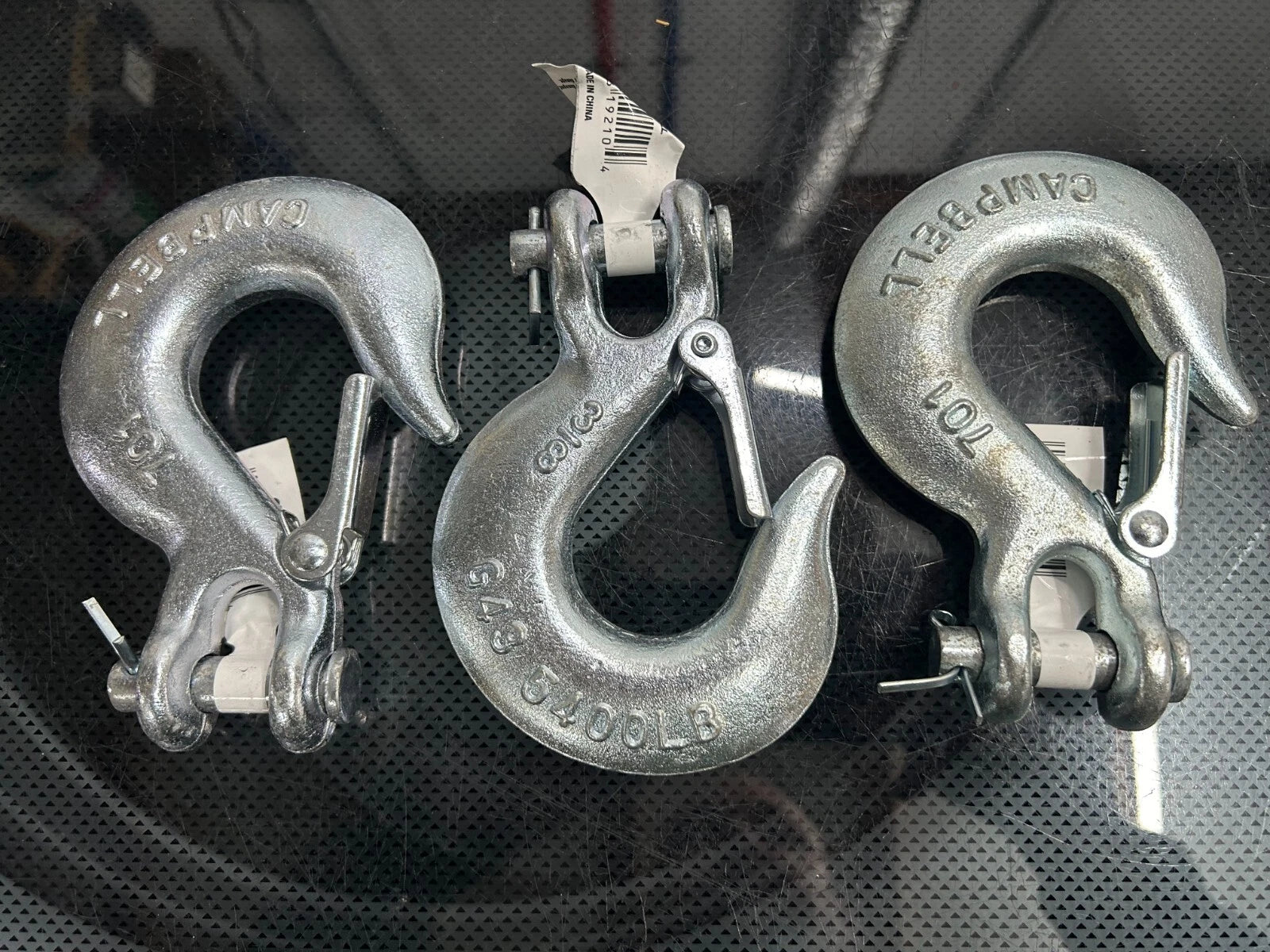 CAMPBELL Campbell T9700624 3/8 Clevis Slip Hook with Latch