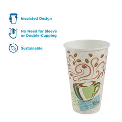 DIXIE DIXIE 5356CD PerfecTouch 16 Oz Insulated Paper Hot Cups