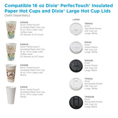 DIXIE DIXIE 5356CD PerfecTouch 16 Oz Insulated Paper Hot Cups