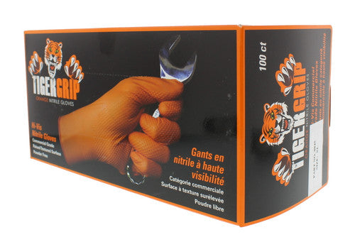 EPPCO ENTERPRISES Eppco Enterprises 8845 Tiger Grip Orange Nitrile Gloves XL