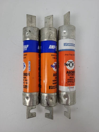 FERRAZ SHAWMUT Ferraz Shawmut A6D80R Fuse 80A 600VAC/VDC