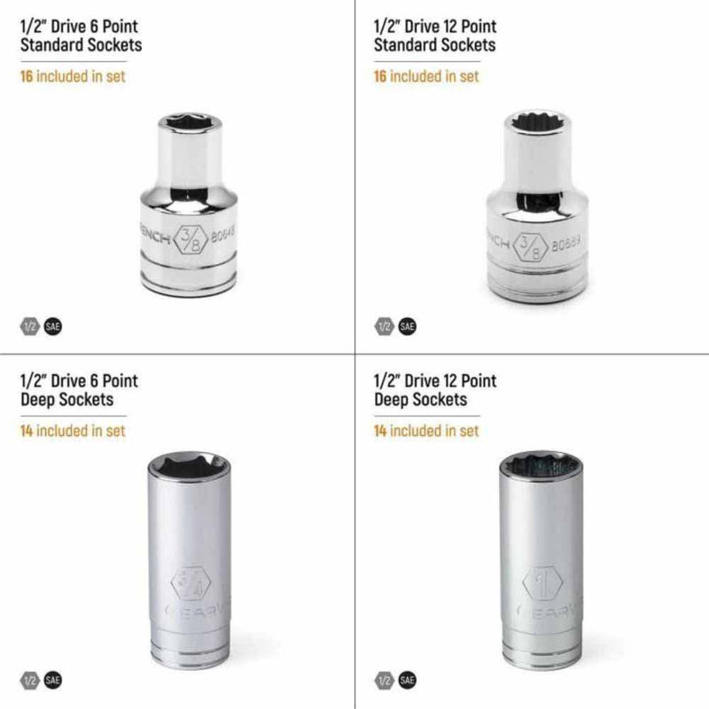 GEARWRENCH GEARWRENCH GWMSSKT12SAE Socket Set