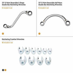 GEARWRENCH GEARWRENCH GWMSSRWMM Specialty Ratcheting Metric Wrench Set