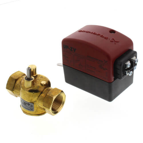 GRUNDFOS Grundfos 97627417 3/4 NPT UP-ZV 2-Way Normally Closed Zone Valve with End Switch