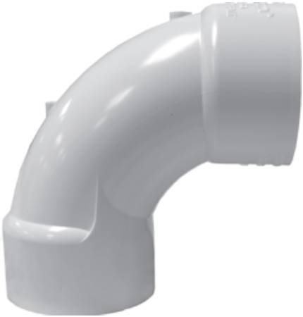 WESTLAKE PIPE & FITTINGS Westlake Pipe & Fittings 409-025SW Lasco Fittings 2.5IN Slip X Spigot Sweep Elbow