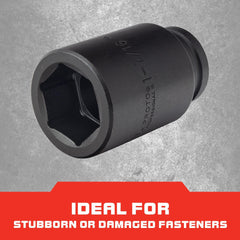 BLACK & DECKER Proto STAPR-J07523L TorquePlus J07523L Deep Length Socket 3/4 in Drive 1-7/16 in