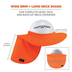 ERGODYNE Chill-Its® ERGOD-12641 Hard Hat Brim With Shade for Use With 6660 Hard Hats