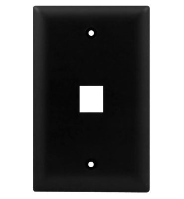 LEGRAND ONQ WP3401BK 1-Gang 1-Port Wall Plate - Black