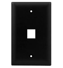 LEGRAND ONQ WP3401BK 1-Gang 1-Port Wall Plate - Black