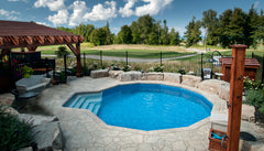 CARDINAL POOLS CARDINAL POOLS CRW-C090X4X3 CARDINAL CORPORATION - CR WHITE 9' RAD X 4' - 3PC