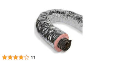 QUIETFLEX Quietflex FLEX-R6-9BAG QUIETFLEX 9 in. x 25 ft. Silver R6 Flexible Air Duct - Bagged