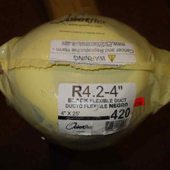 QUIETFLEX Quietflex FLEX-R4-4BAG 440C Rip Stop Insulated Flexible Duct 4 in ID x 25 ft L