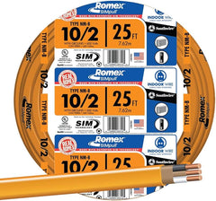 ROMEX ROMEX ROMEX10/2W/GRD1000R NM-B 10/2 Copper w/Ground Non-Metallic Sheathed Branch Circuit Cable 1000ft Reel