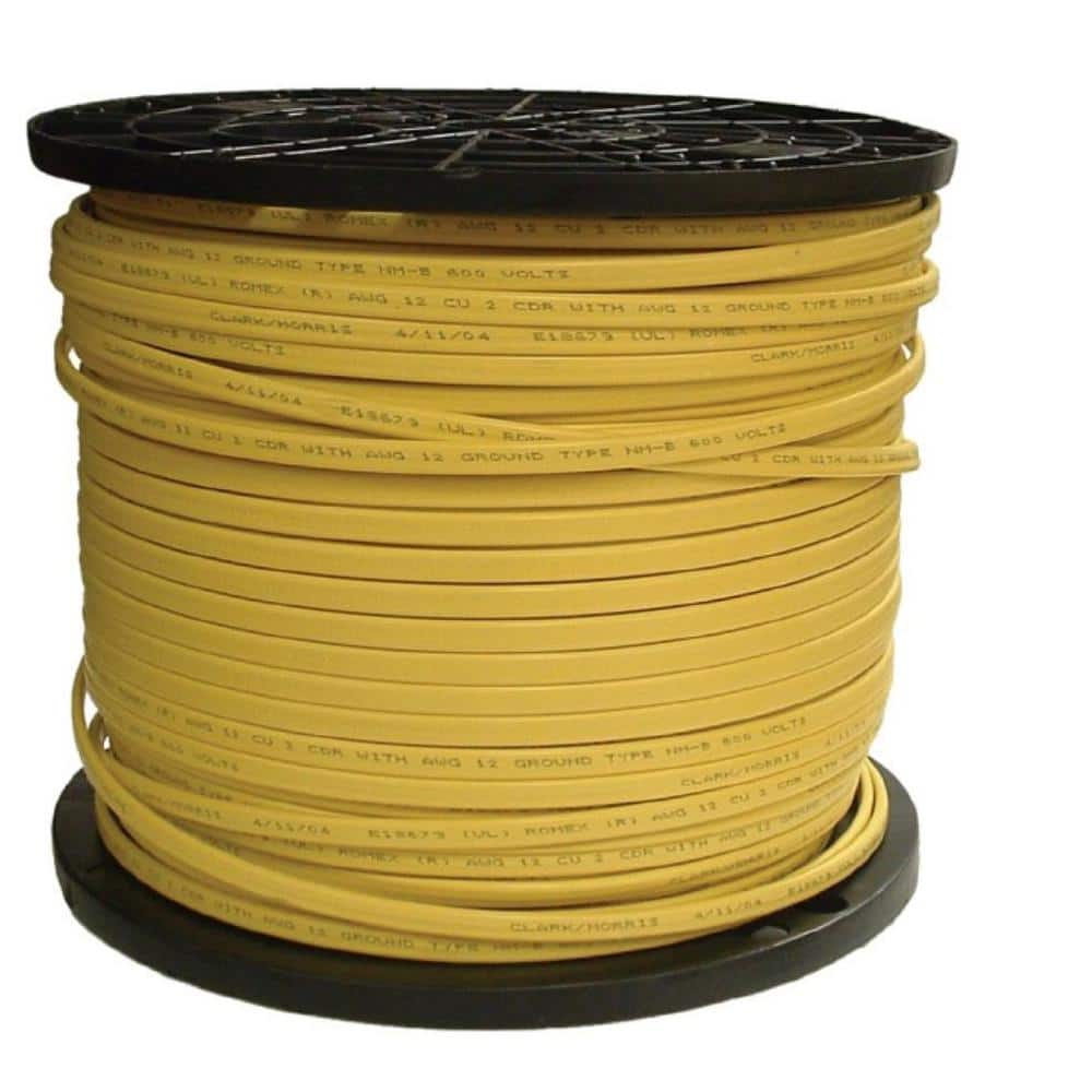 ROMEX ROMEX ROMEX12/2-2W/GRD1000R Southwire 12/2 Solid Romex SIMpull CU NM-B W/G Wire 1000 ft.