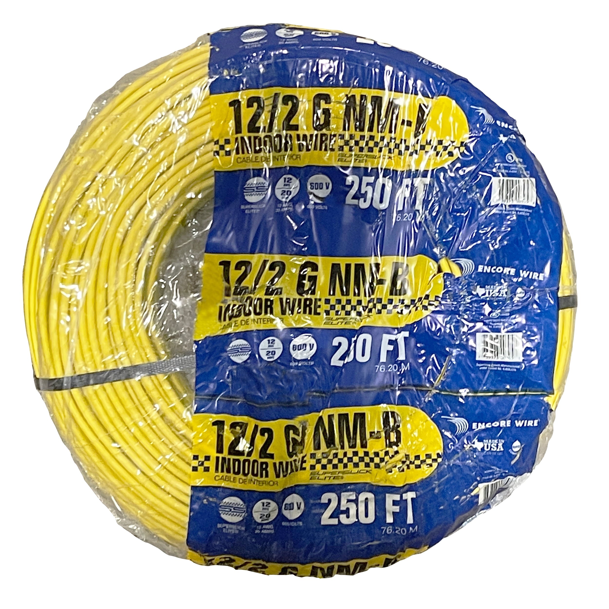 ROMEX ROMEX ROMEX12/2-2W/GRD250C Southwire Romex SIMpull 12/2 Solid CU NM-B W/G Wire