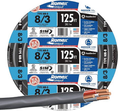 ROMEX ROMEX ROMEX8/3W/GRDMR ROMEX 8/3 W/GRD MR NM-B Copper w/Ground Non-Metallic Sheathed Branch Circuit Cable