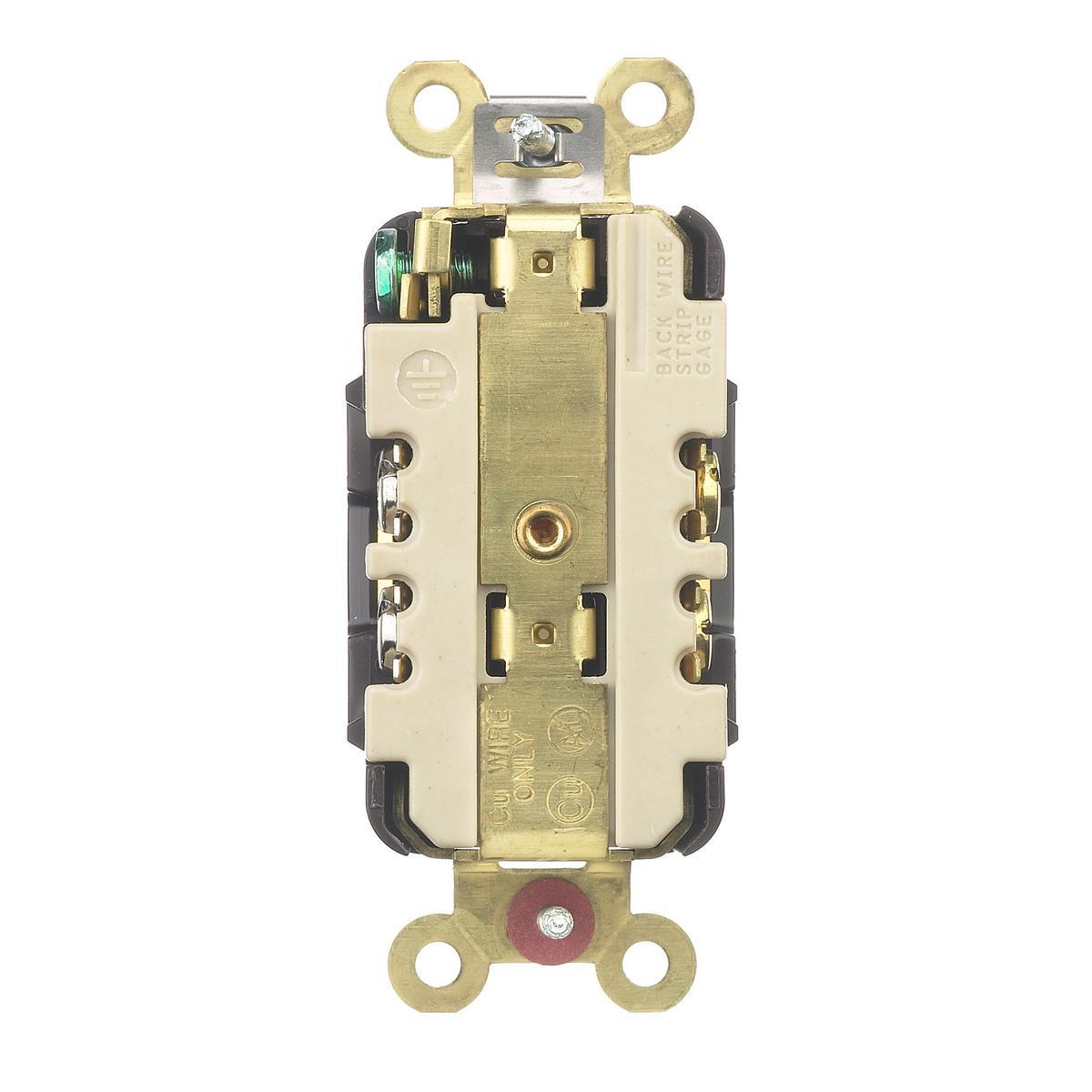 HUBBELL WIRING Wiring Device-Kellems HBL5262 1-Phase Duplex Extra Heavy Duty Self-Grounding Screw Mount