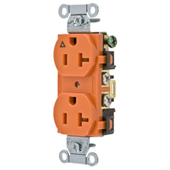 HUBBELL WIRING Wiring Device-Kellems IG5352 Heavy Duty Screw Mount Straight Blade Receptacle 125 VAC 20 A