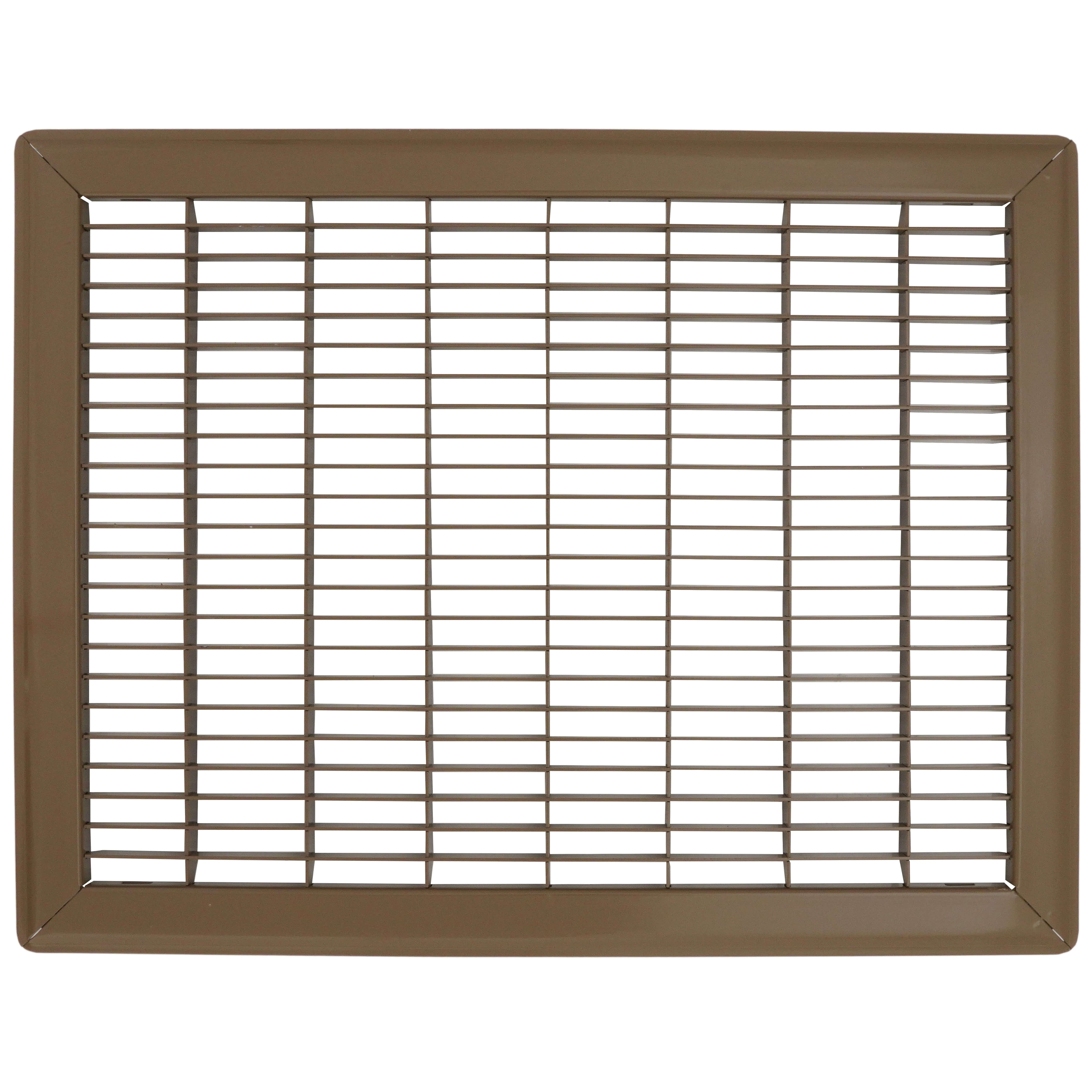 HART & COOLEY Hart & Cooley 11892 12 x 16 Wall Opening Size Golden Sand Floor Return Air Grille