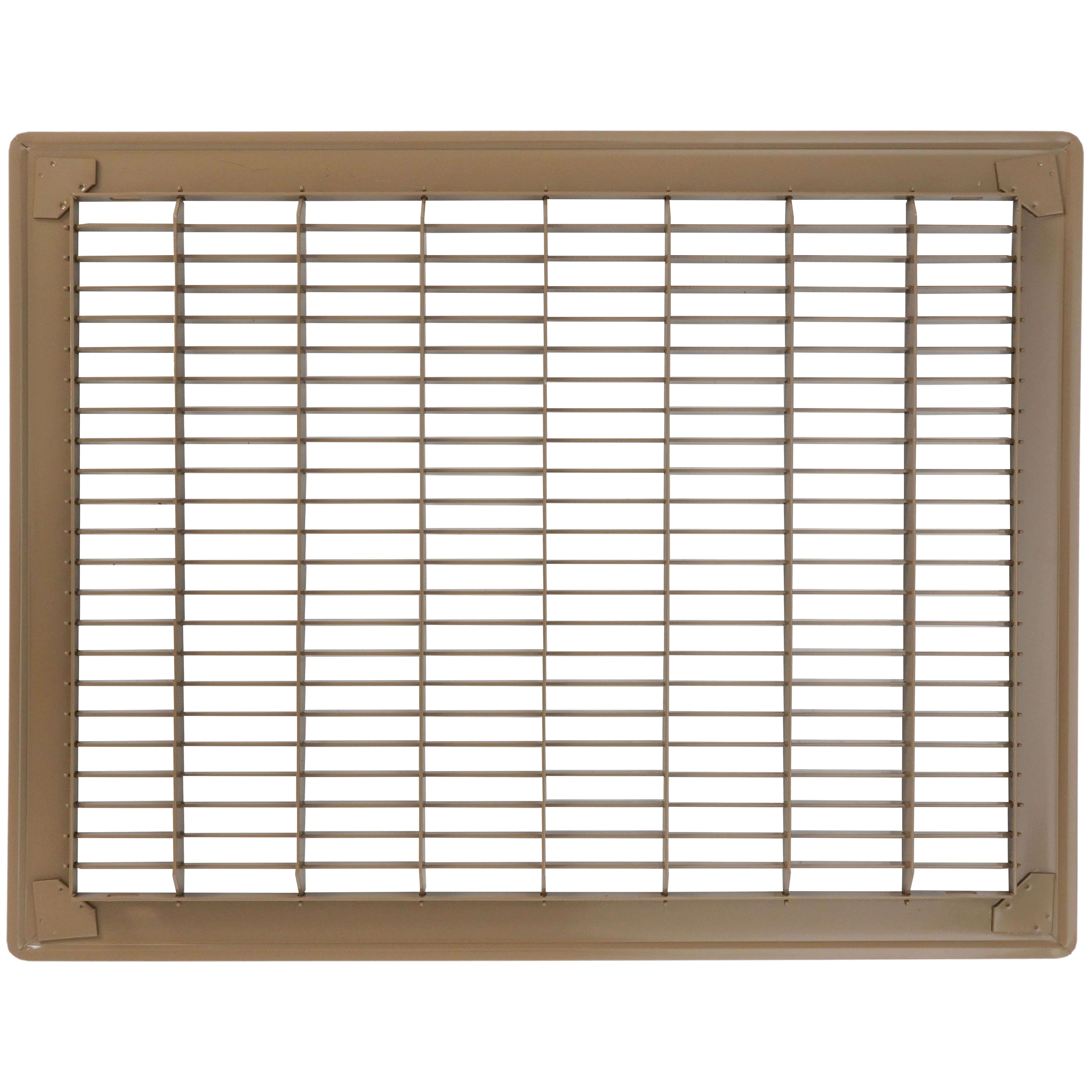 HART & COOLEY Hart & Cooley 11892 12 x 16 Wall Opening Size Golden Sand Floor Return Air Grille
