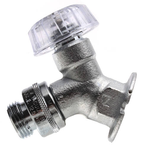 WOODFORD Woodford 24C Model 24 1/2 x 3/4 Sweat Inlet Anti-Siphon Mild Climate Wall Faucet w/ Polycarbonate Handle