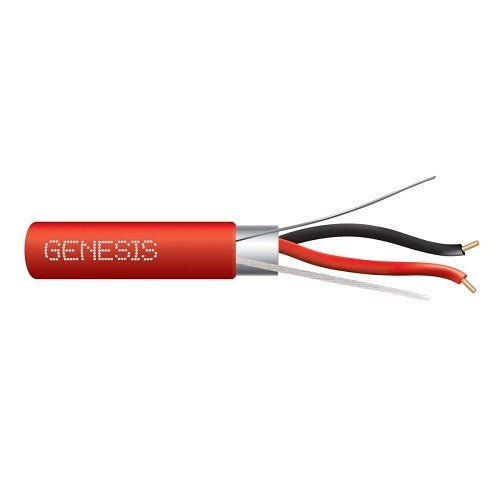 SOUTHWIRE Genesis Cable 46101004 12/2 Solid Fplp Fire Alarm Cable Red