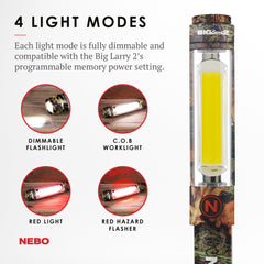 NEBO NEBO NEB-WLT-0001 Big Larry 2 Storm Gray Flashlight and Work Light