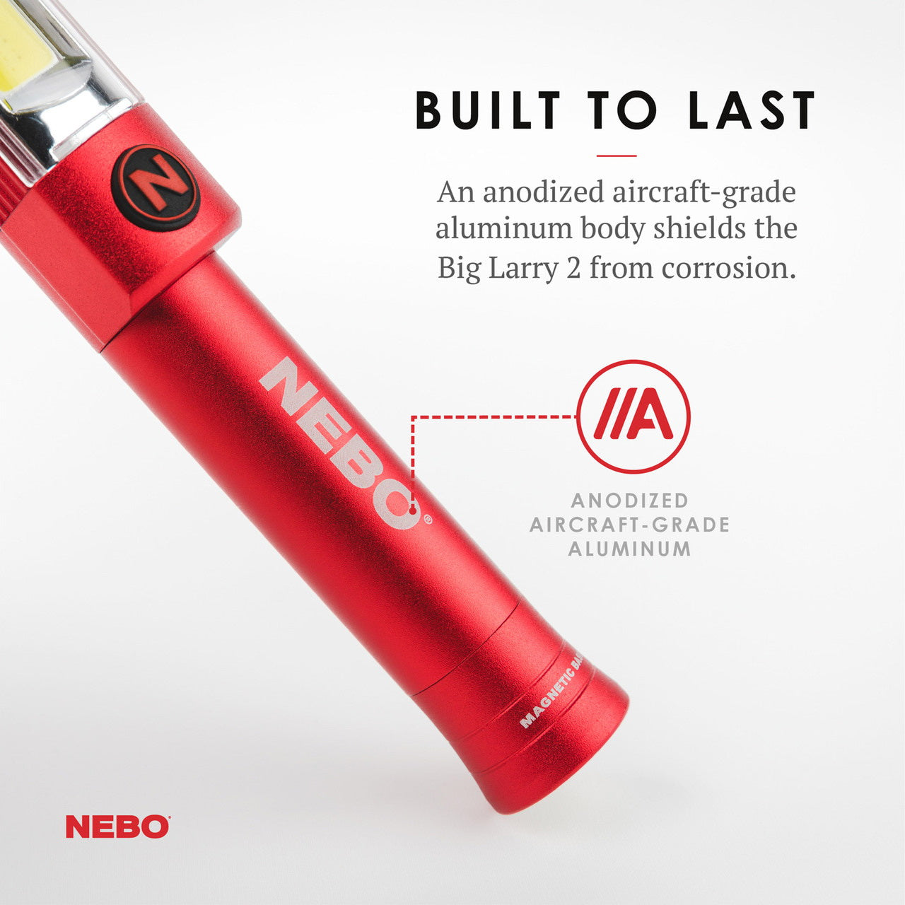 NEBO NEBO NEB-WLT-0001 Big Larry 2 Storm Gray Flashlight and Work Light
