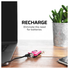 NEBO NEBO NEB-KEY-0002 MyPal Pink Keychain Light and Safety Alarm