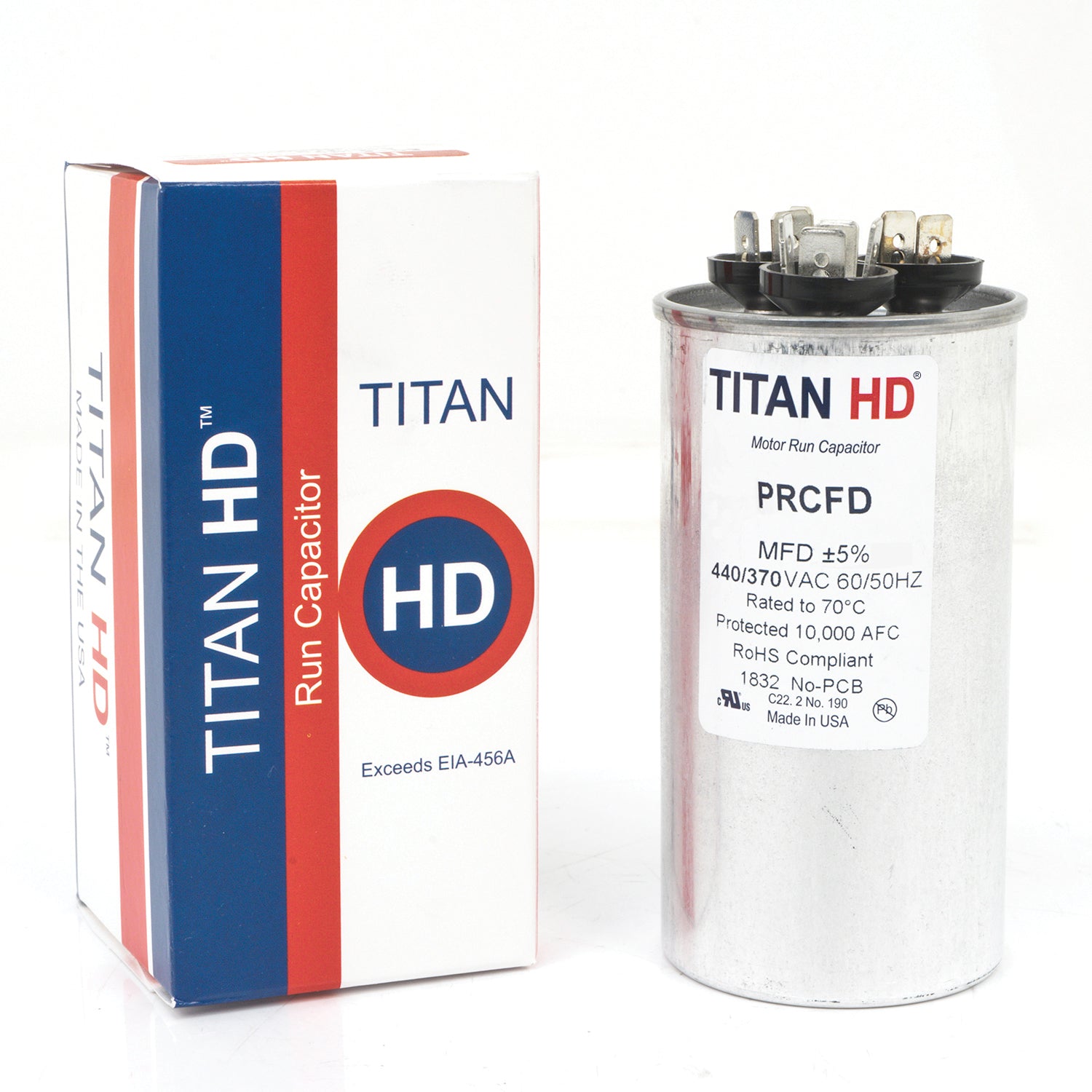 PACKARD PACKARD PRCFD3575A Motor Dual Run Capacitor - 35+7.5 uF, 440V