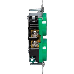 LEGRAND Pass & Seymour 5362GN Hard Use Spec-Grade Duplex Receptacle 20A 125 VAC Back and Side Wire Green