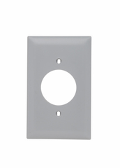 LEGRAND Pass & Seymour TP720-GRY 1Gang Wall Plate 1.5938 Power Outlet Receptacle Nylon Standard