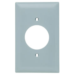 LEGRAND Pass & Seymour TP720-GRY 1Gang Wall Plate 1.5938 Power Outlet Receptacle Nylon Standard