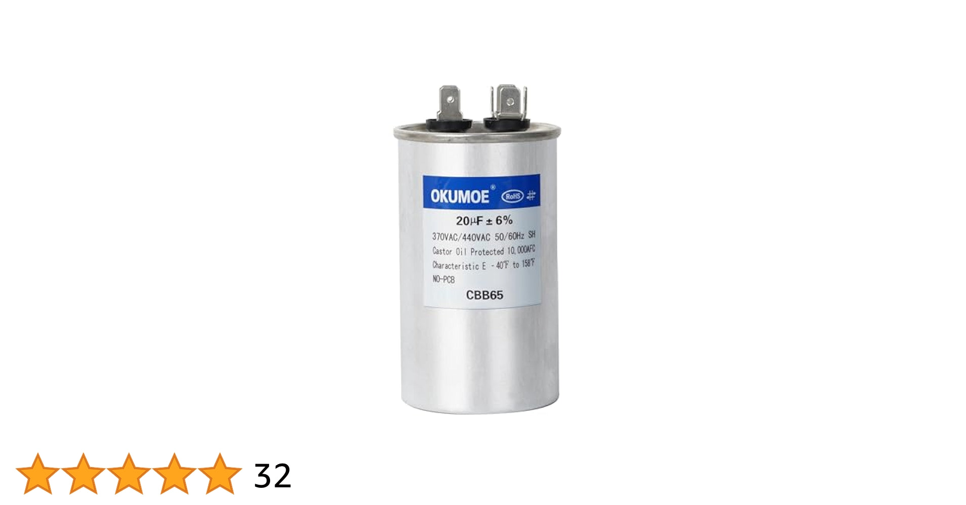 HEATINGVARIOUSMFG-GENERIC HEATINGVARIOUSMFG-GENERIC 20MFD-440V Capacitor