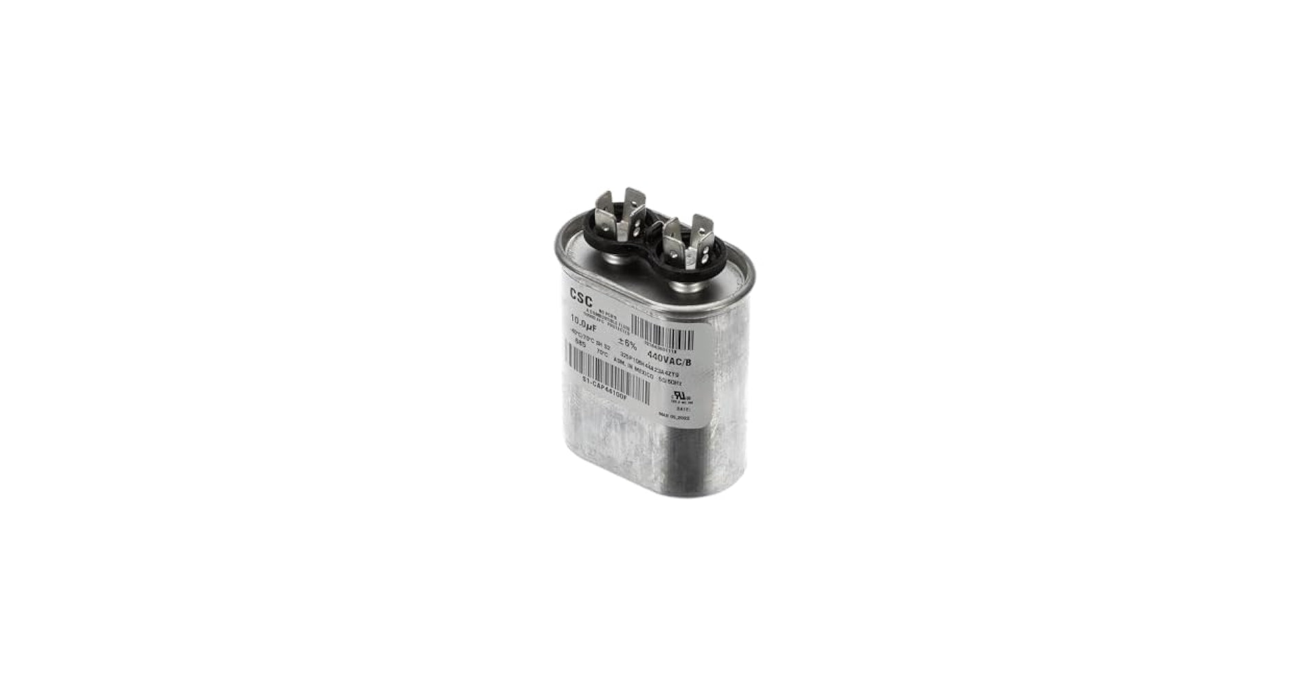 HEATINGVARIOUSMFG-GENERIC HEATINGVARIOUSMFG-GENERIC 10MFD-440V Motor Run Capacitor