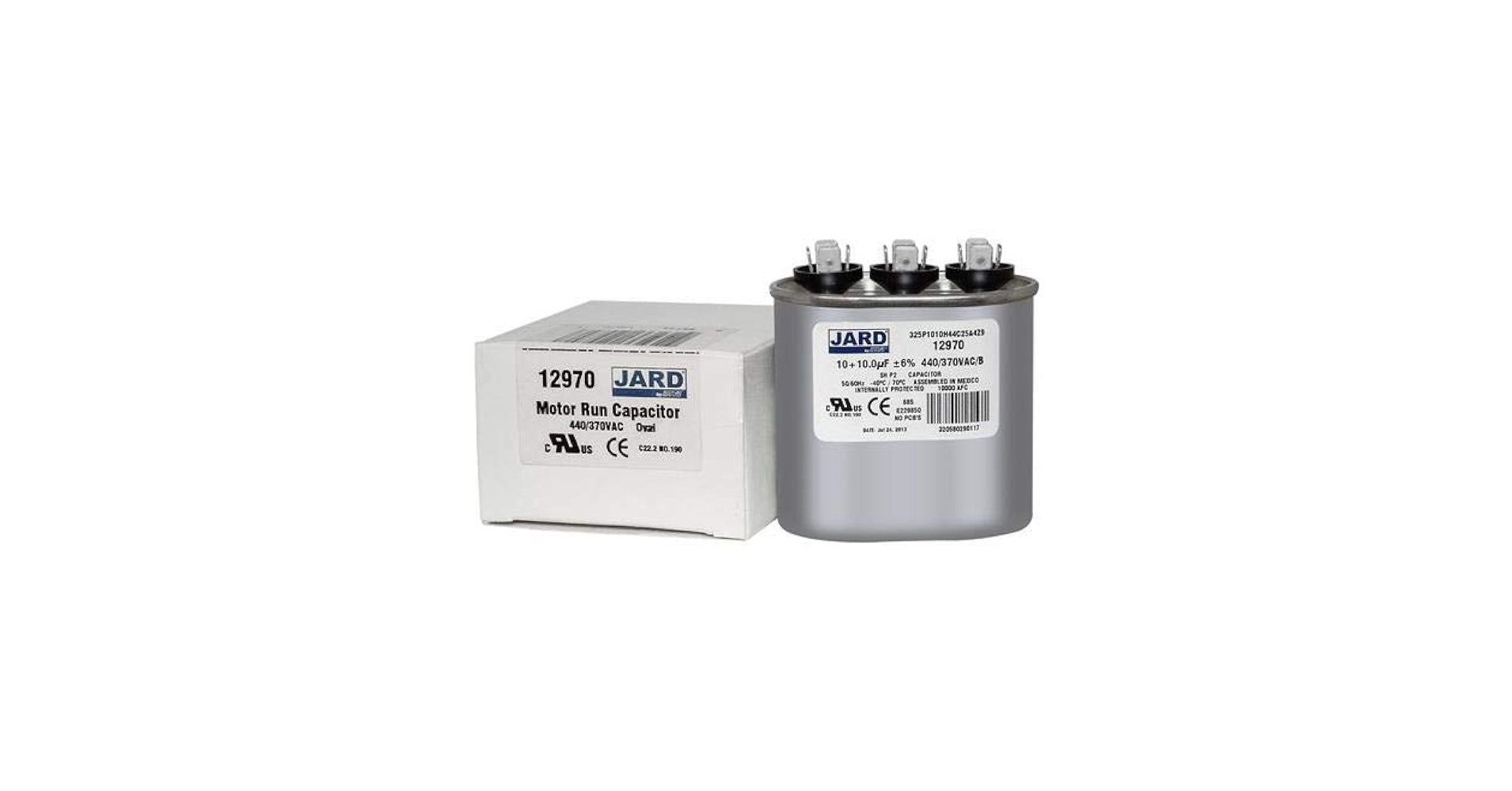 HEATINGVARIOUSMFG-GENERIC HEATINGVARIOUSMFG-GENERIC 10MFD-440V Motor Run Capacitor