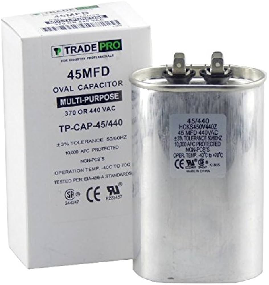 HEATINGVARIOUSMFG-GENERIC HEATINGVARIOUSMFG-GENERIC 45/3MFD-440V Capacitor