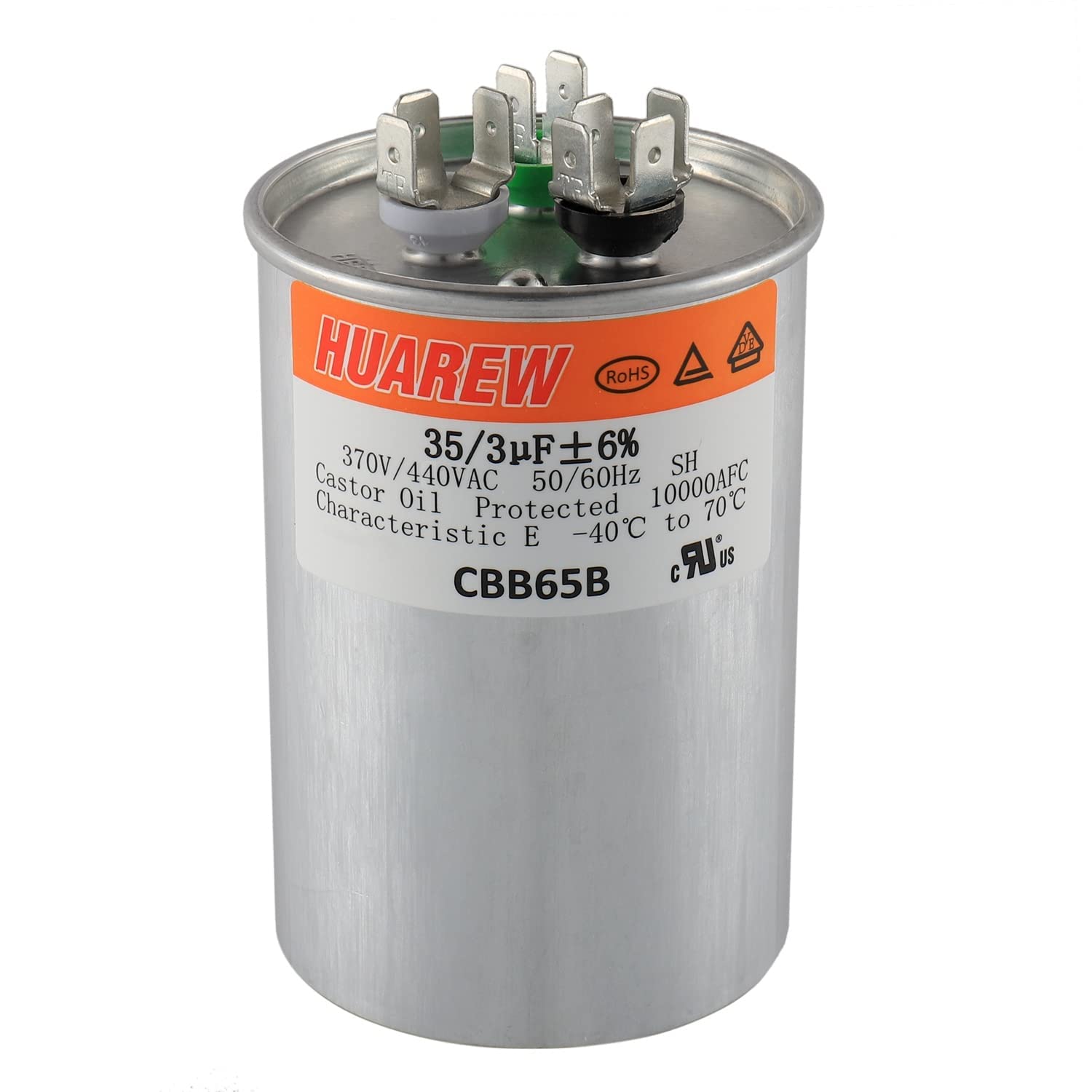 HEATINGVARIOUSMFG-GENERIC HEATINGVARIOUSMFG-GENERIC 35/3MFD-440V Dual Run Capacitor