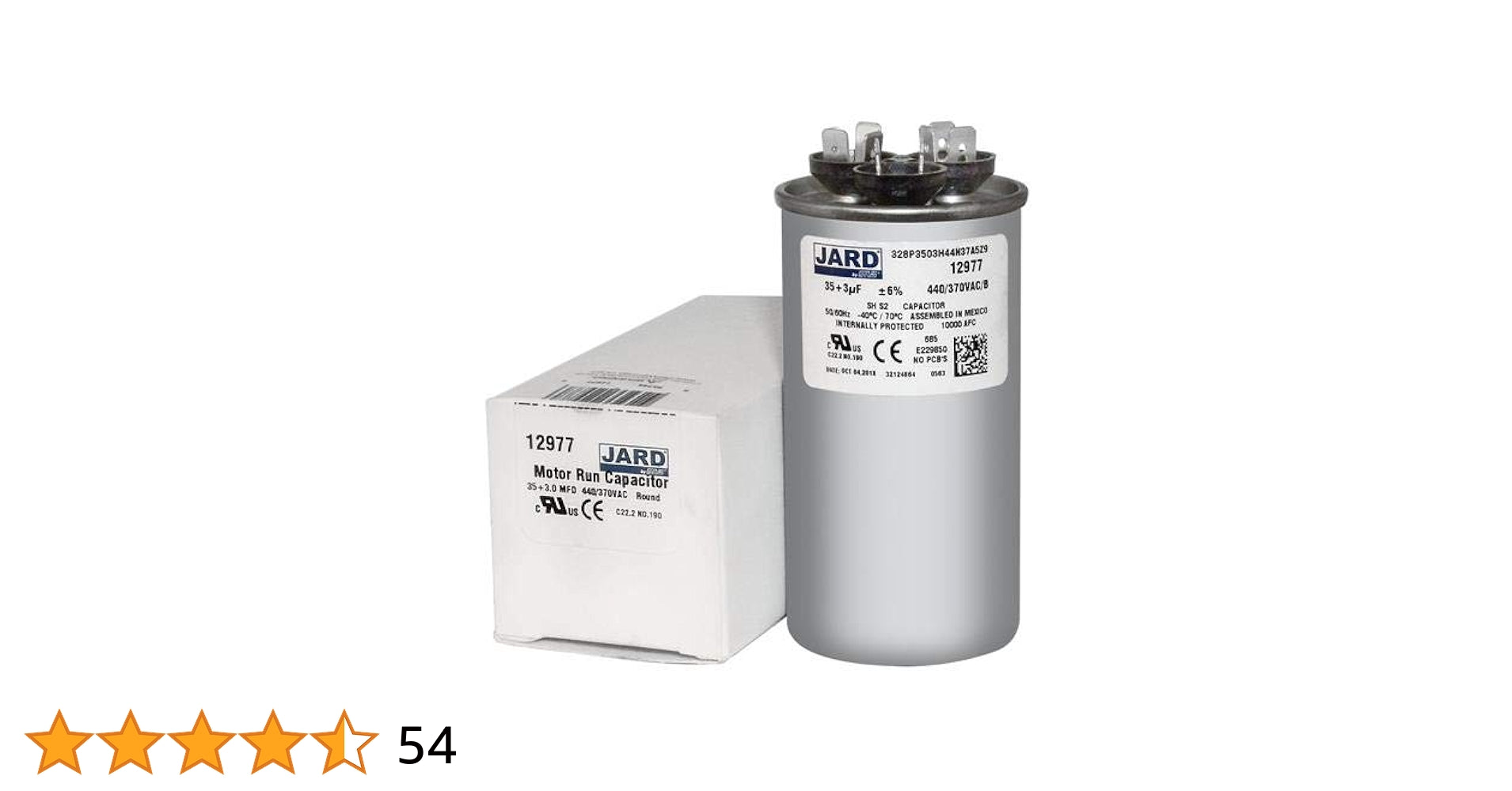HEATINGVARIOUSMFG-GENERIC HEATINGVARIOUSMFG-GENERIC 35/3MFD-440V Dual Run Capacitor