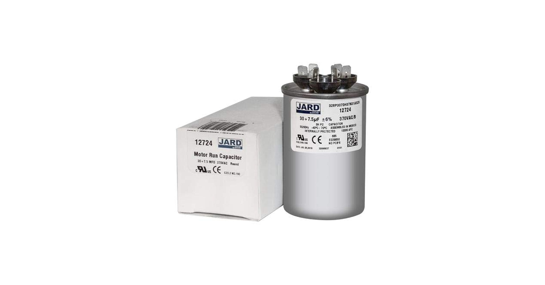 HEATINGVARIOUSMFG-GENERIC HEATINGVARIOUSMFG-GENERIC 30/7.5MFD-440V Motor Run Capacitor