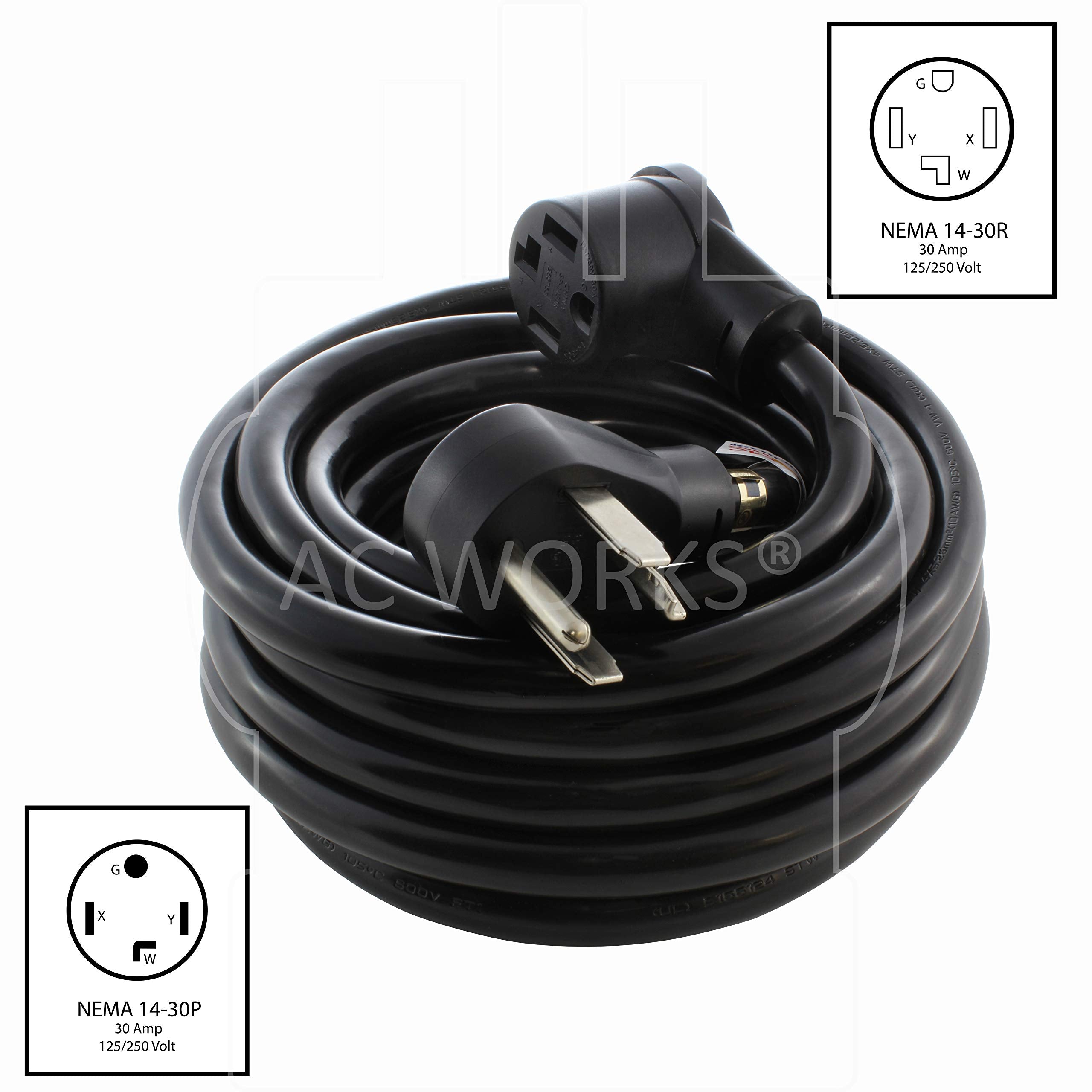 HEATINGVARIOUSMFG-GENERIC HEATINGVARIOUSMFG-GENERIC DC4-30-10 Clothes Dryer Power Cord