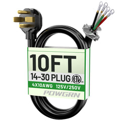 HEATINGVARIOUSMFG-GENERIC HEATINGVARIOUSMFG-GENERIC DC4-30-10 Clothes Dryer Power Cord
