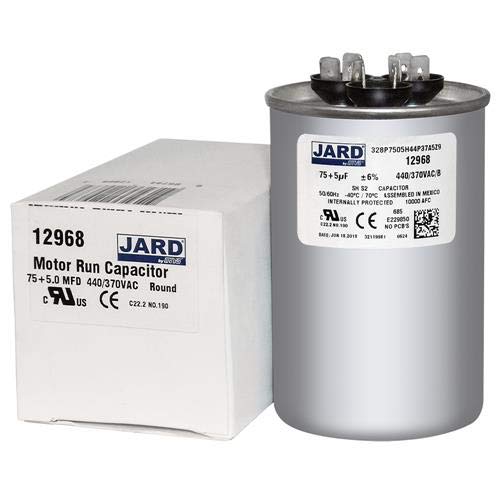 HEATINGVARIOUSMFG-GENERIC Heatingvariousmfg-generic 75/5MFD-440V Motor Dual Run Capacitor Round